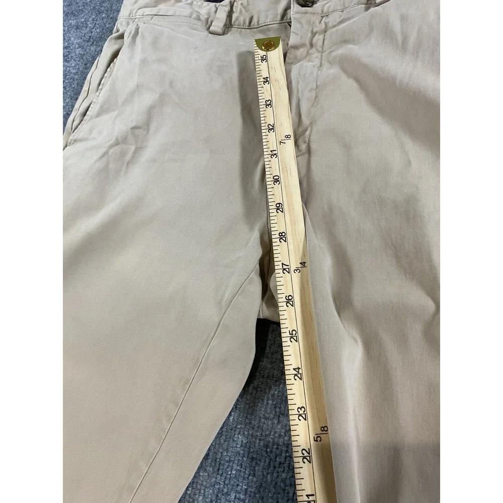 Johnston & Murphy Pants Mens 36x30 Khaki Tan Dress Casual Stretch Chinos Busines